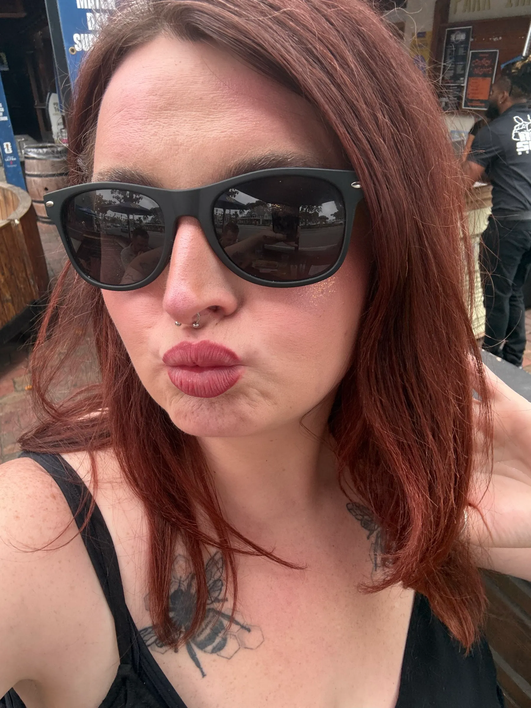 A sunglasses selfie