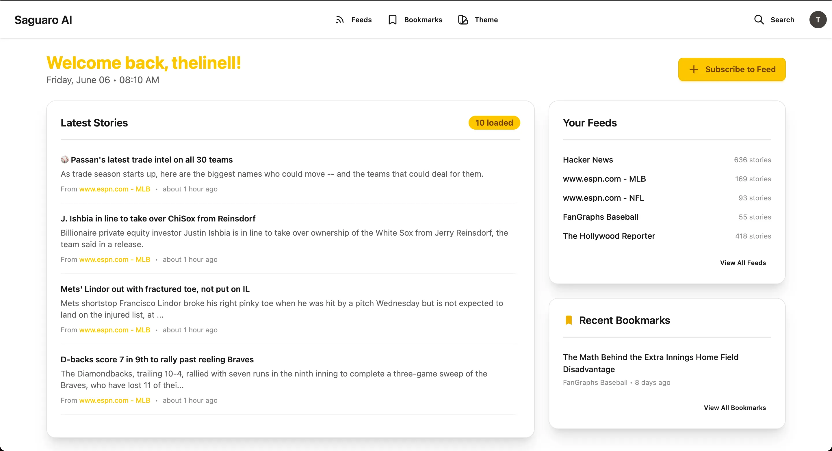 Saguaro AI Homepage