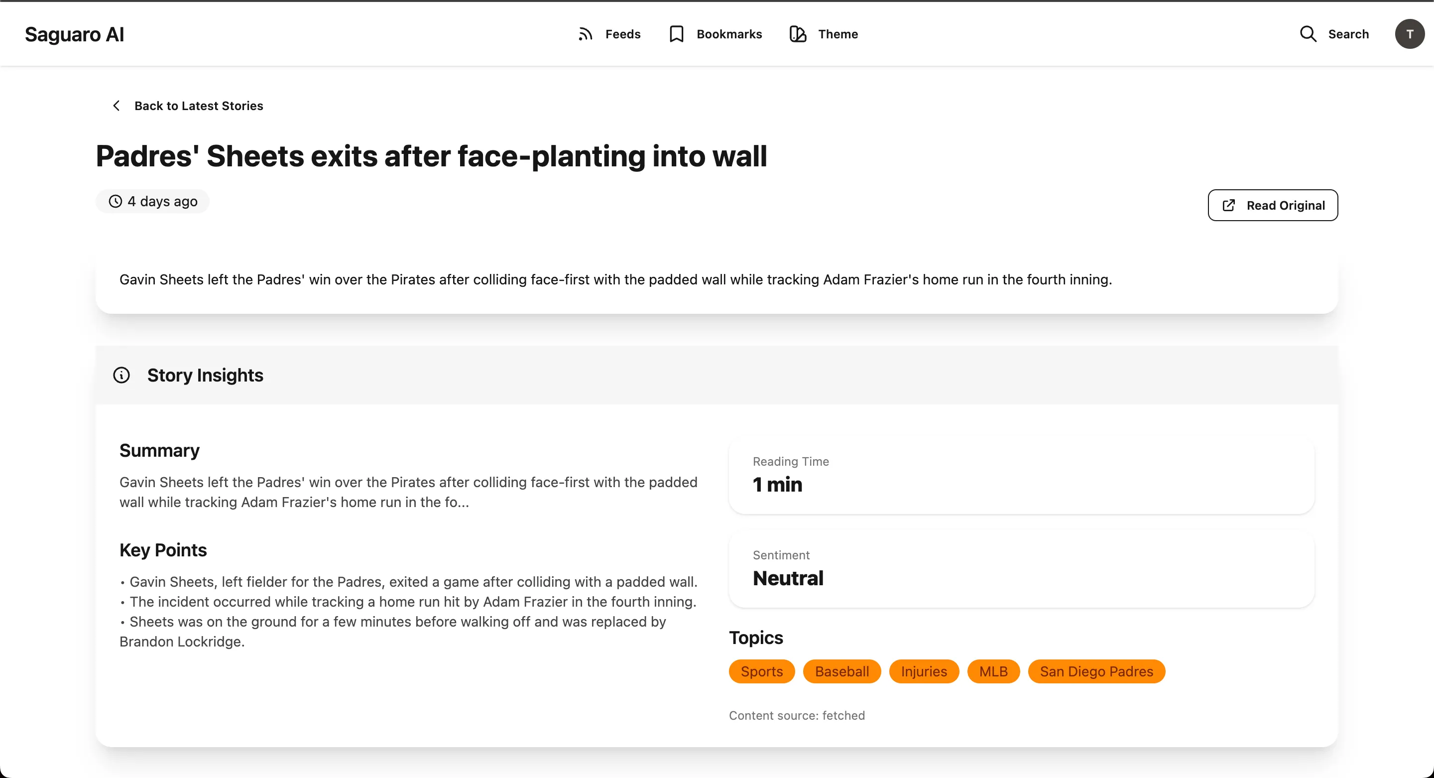 Saguaro AI RSS Feed Story